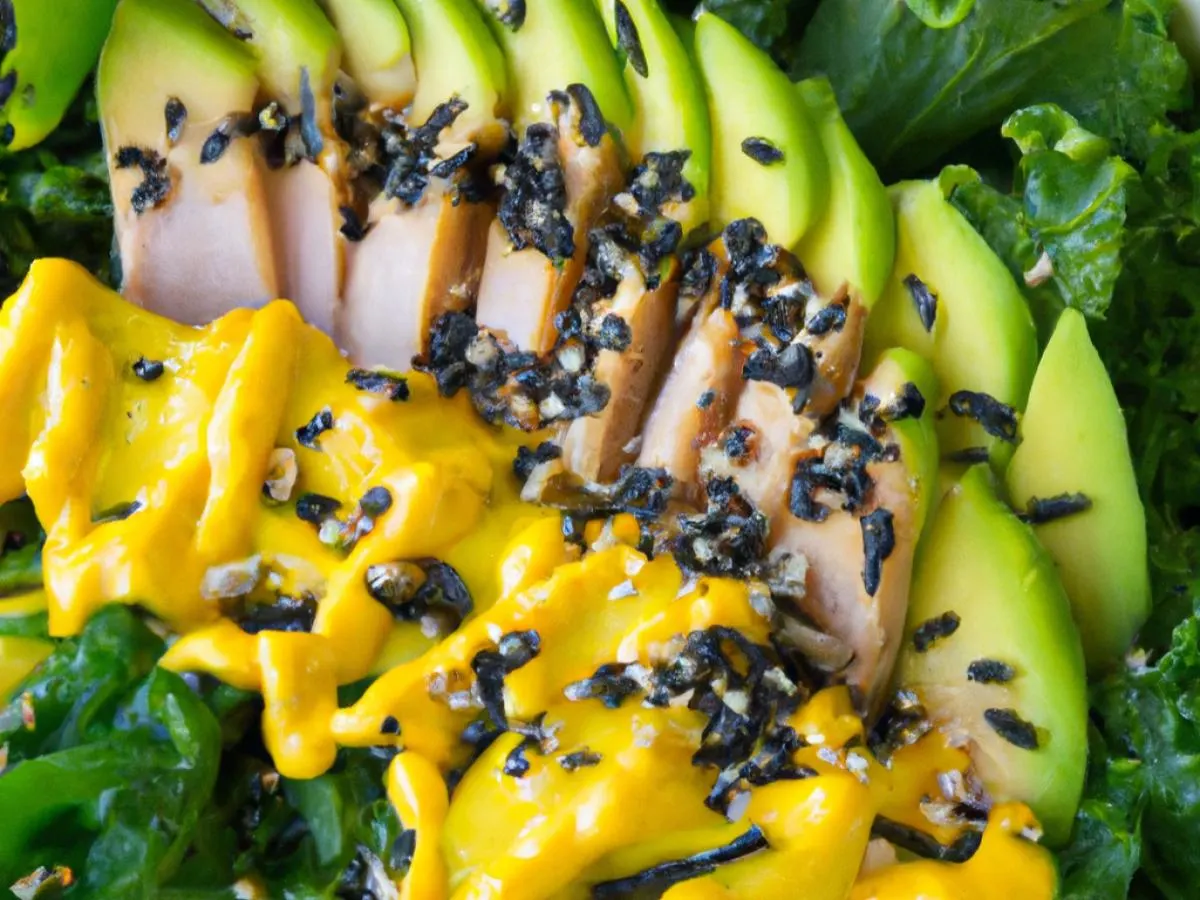 Mango Albacore Bowl with Citrus Kale Salad Mango Albacore Bowl with Citrus Kale Salad