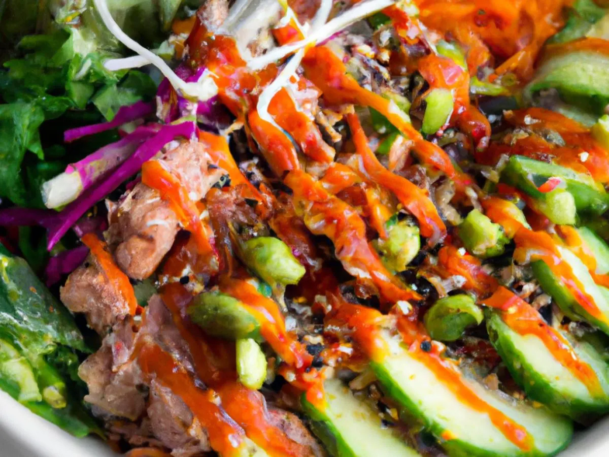 Sriracha Tuna Bowl with Kelp Noodle Slaw Sriracha Tuna Bowl with Kelp Noodle Slaw