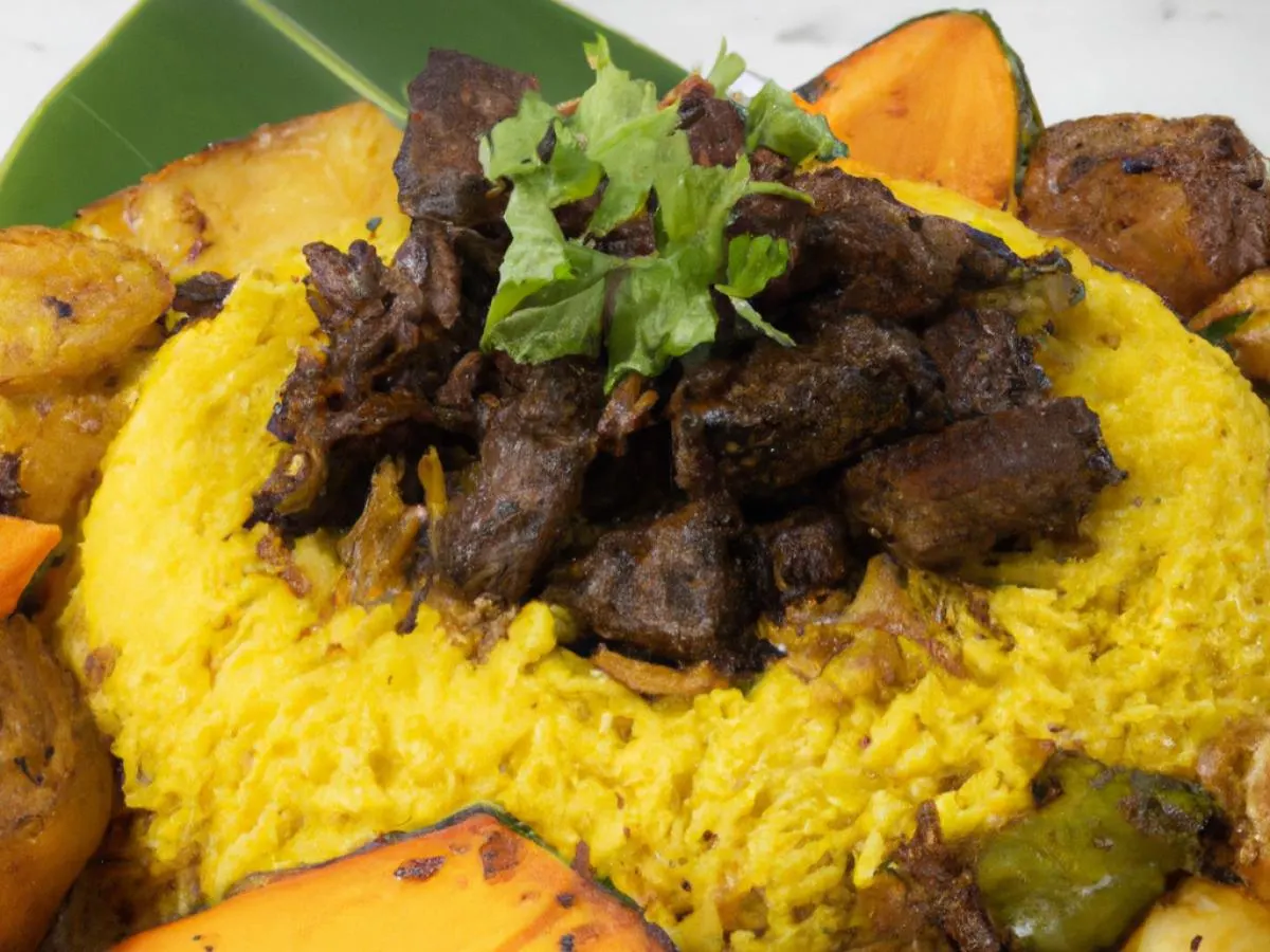 Beef Pelau with Curry Squash and Root Veg Medley Beef Pelau with Curry Squash and Root Veg Medley