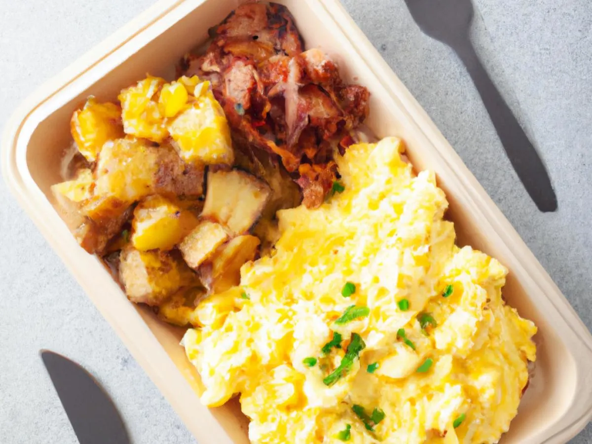 Hot Breakfast Box (Turkey Bacon)