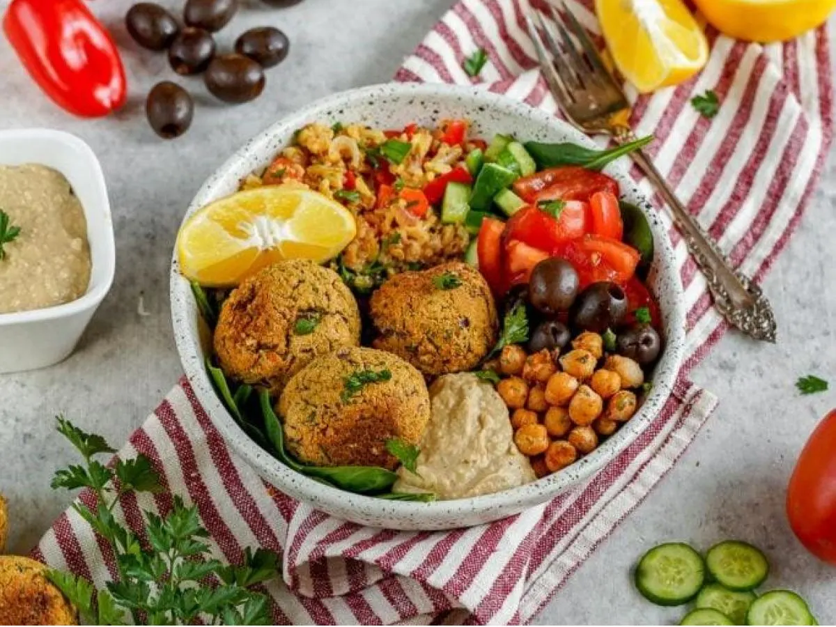 Mediterranean Vegan Falafel Meal Mediterranean Vegan Falafel Meal