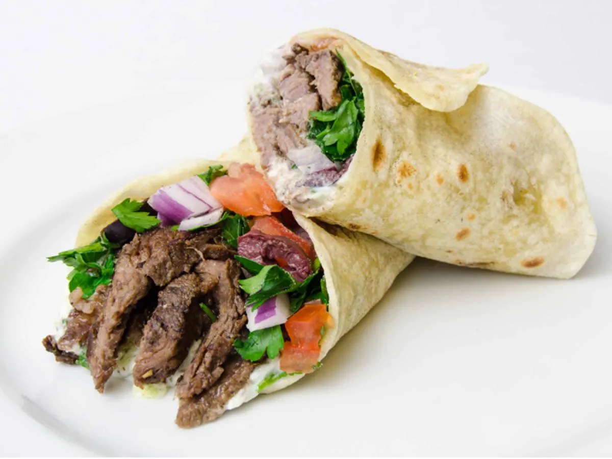 Beef Shawarma Wrap Beef Shawarma Wrap