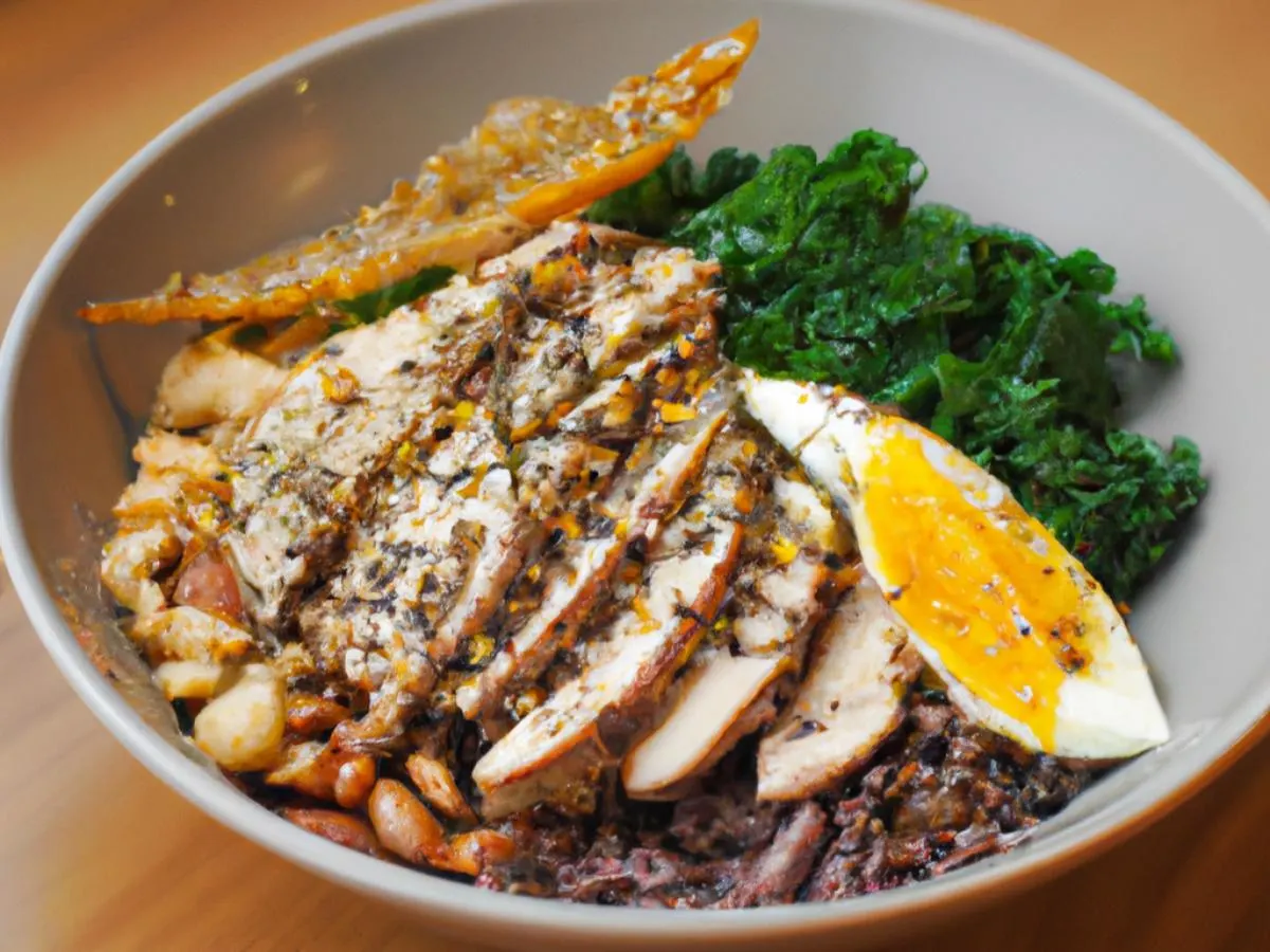 Dual Protein - Lemon Herb Chicken, Grilled Steak Grain Bowl Dual Protein - Lemon Herb Chicken, Grilled Steak Grain Bowl