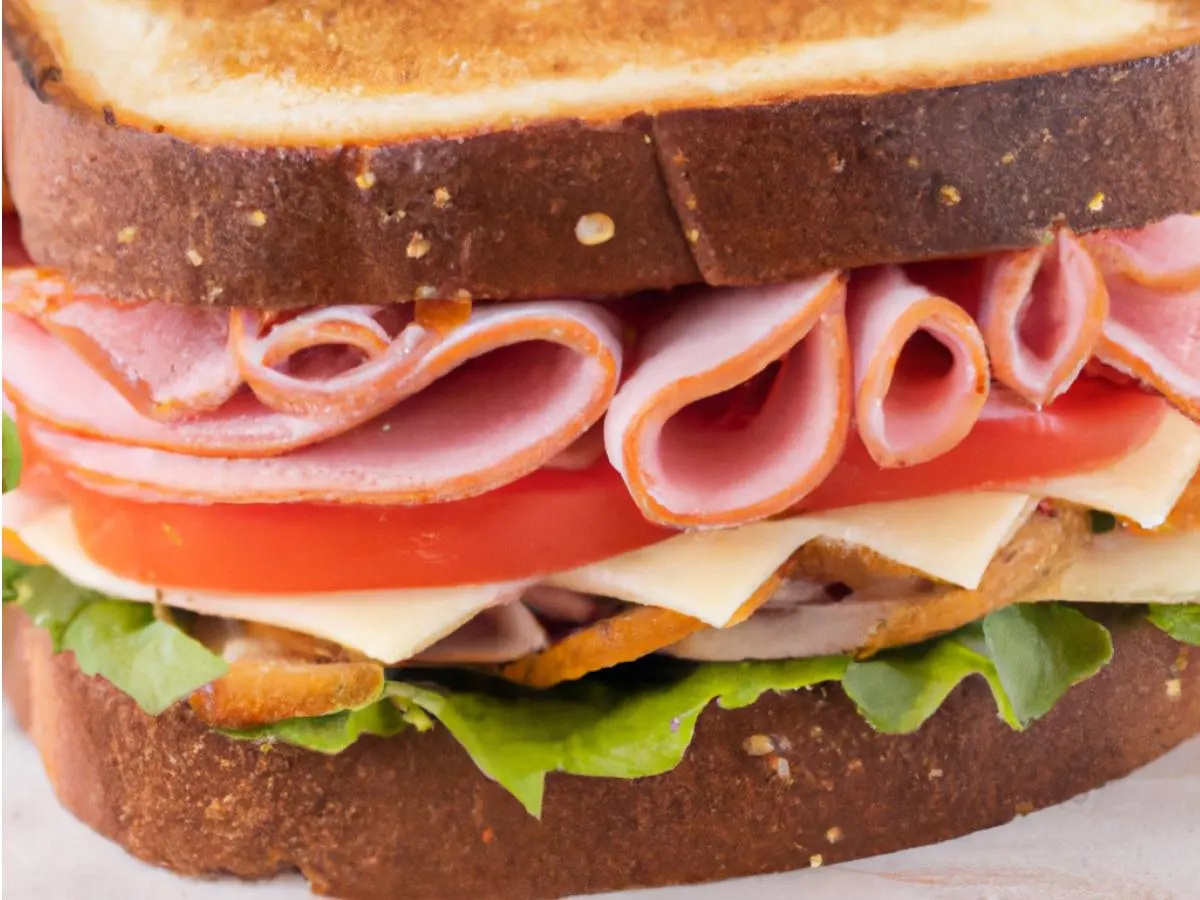 Ham Sandwich on Wheat Bread Ham Sandwich on Wheat Bread