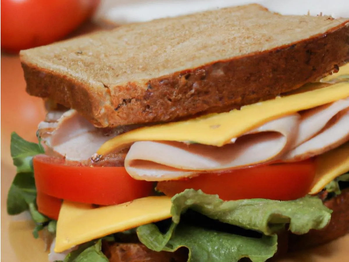 Turkey Sandwich on Wheat Bread Turkey Sandwich on Wheat Bread