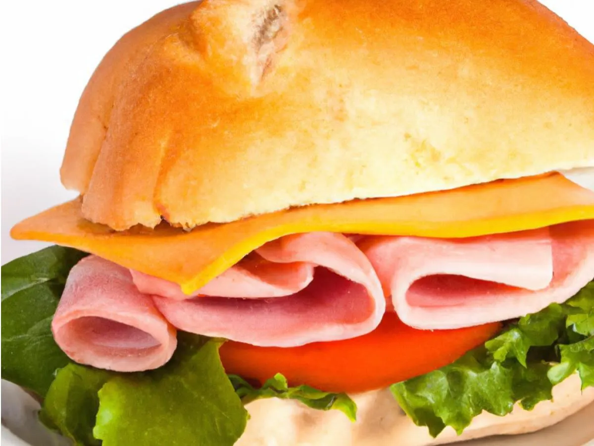 Choice Cut Ham Sandwich on White Bread Choice Cut Ham Sandwich on White Bread