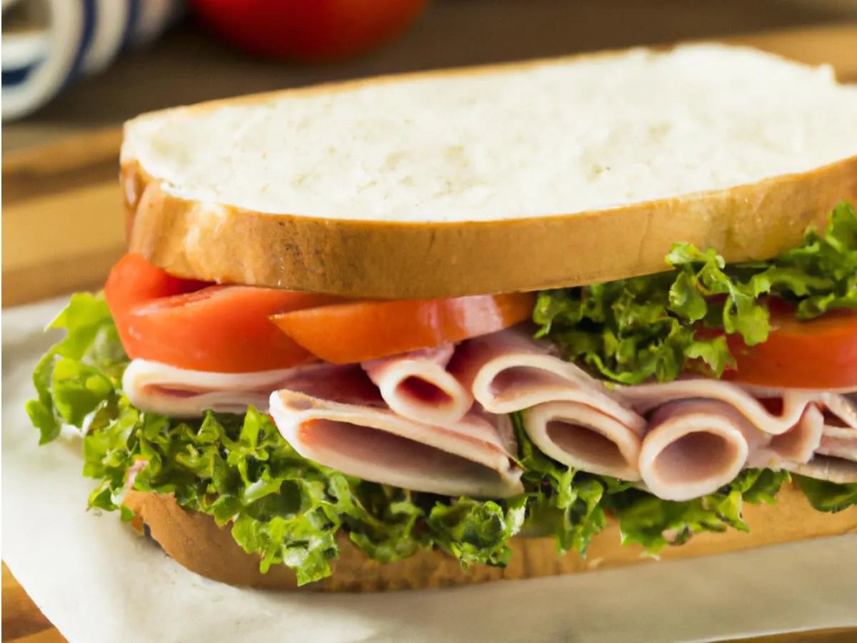 Ham Salad Sandwich on White Bread Ham Salad Sandwich on White Bread