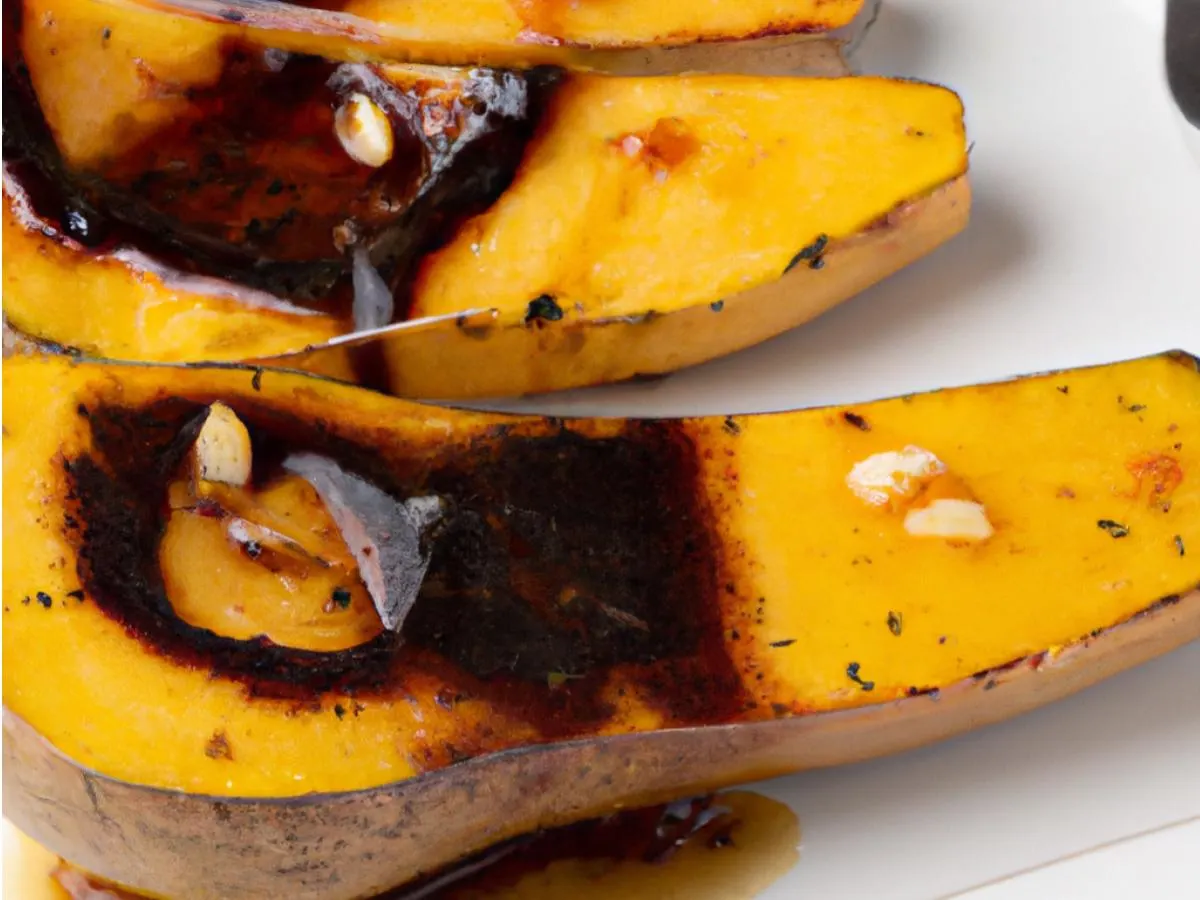 Roasted Acorn Squash with Pistachio Brown Butter
