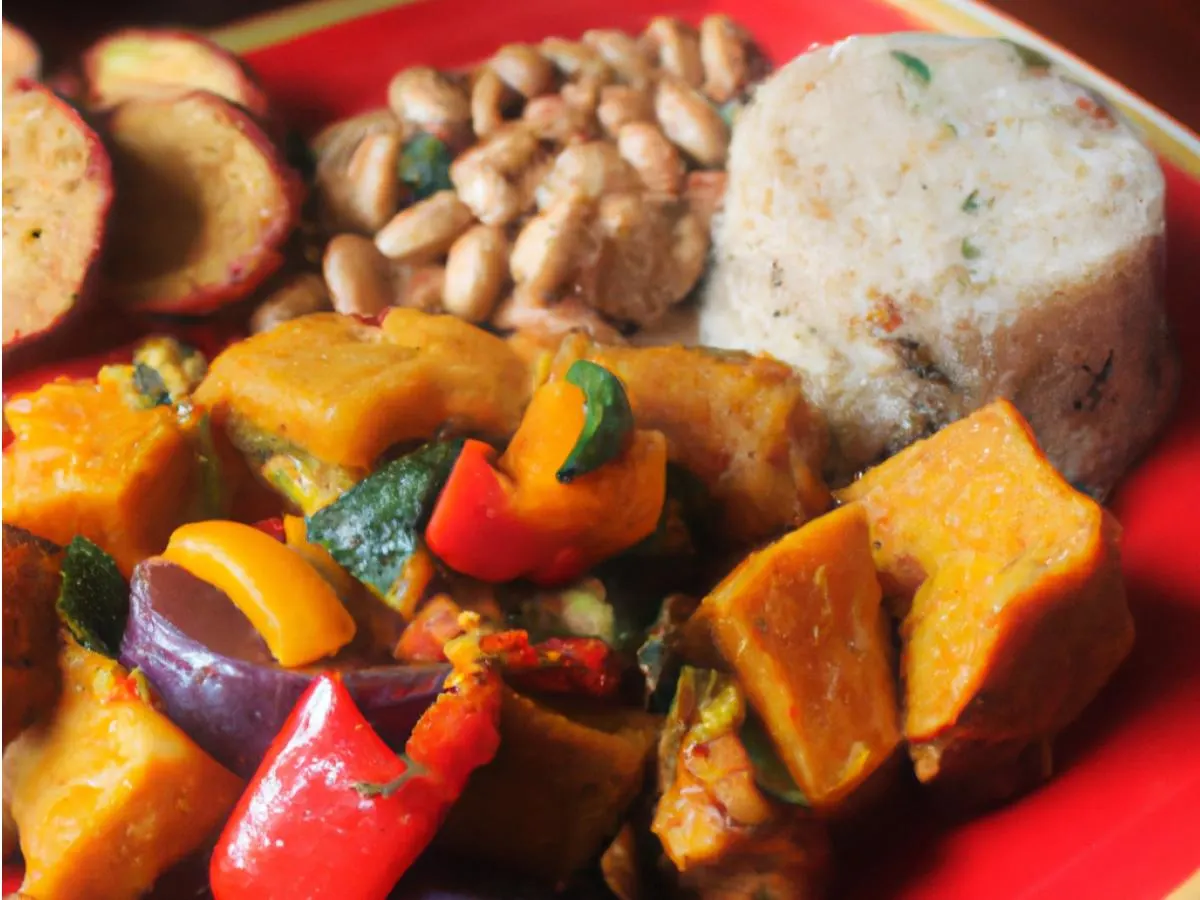 Ital Stew, Rice & Beans, and Fried Plantains Ital Stew, Rice & Beans, and Fried Plantains