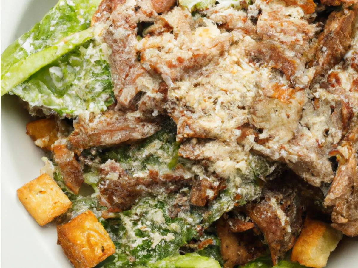 Pulled Pork Traditional Caesar Salad