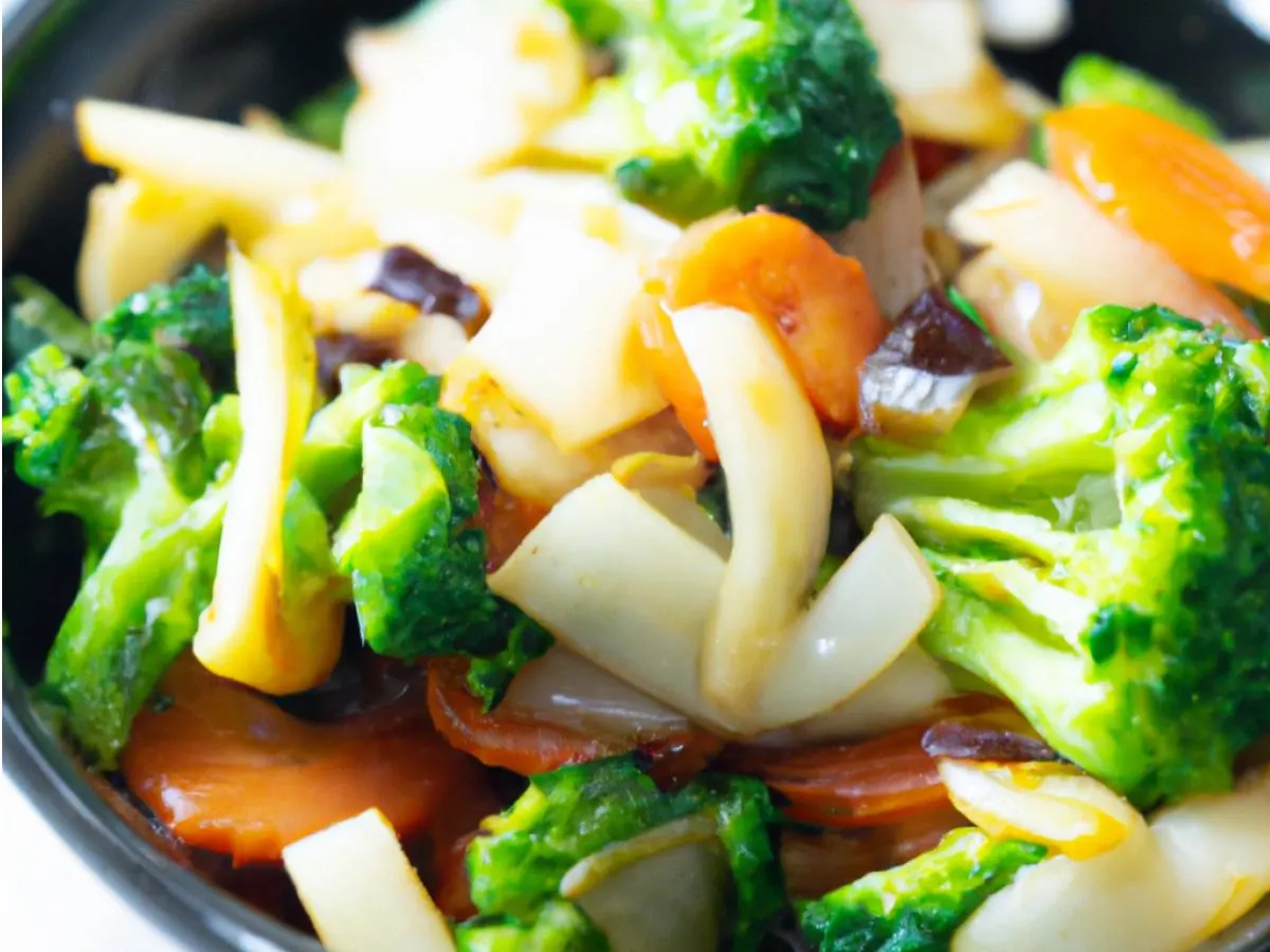 Vegan Mongolian Mix Veggie with Steamed Vegetables