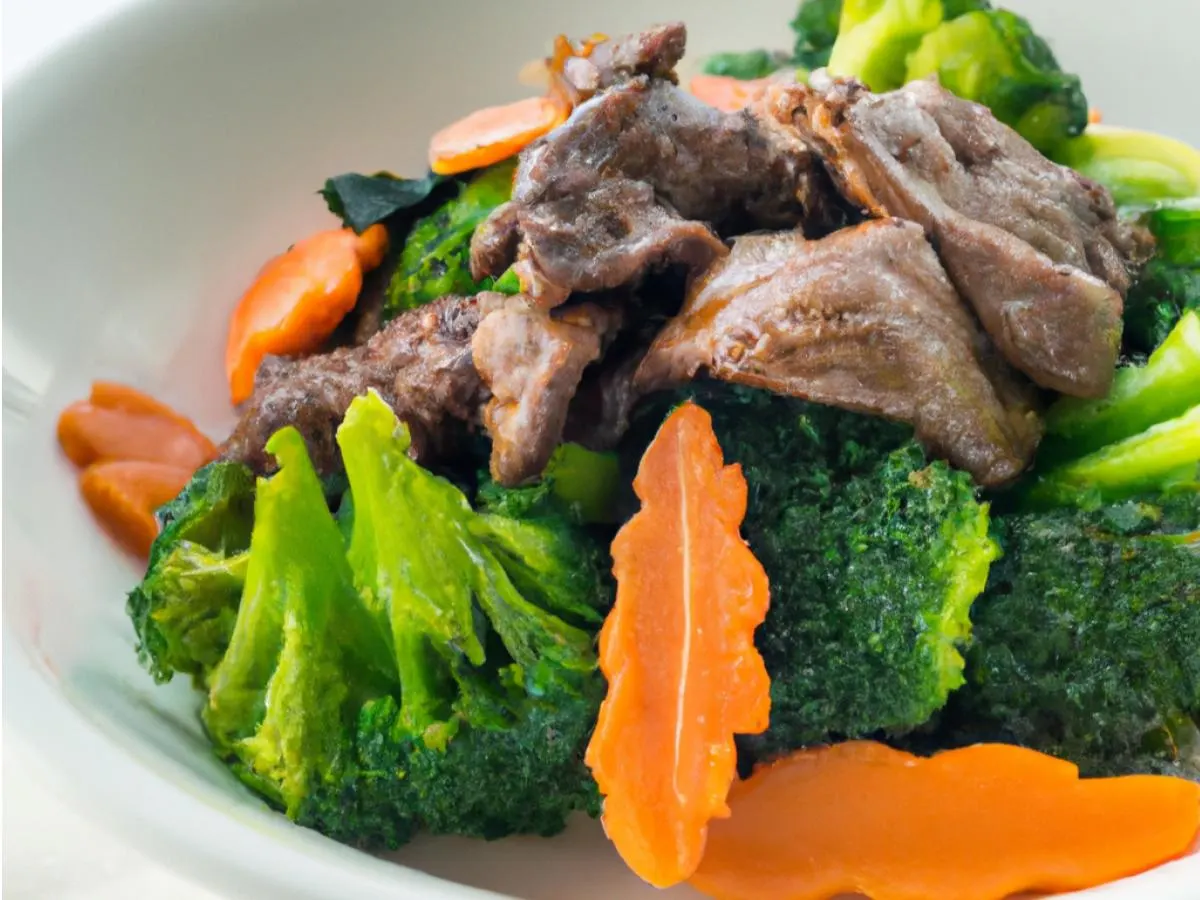 Gluten Free Mongolian Beef with Steamed Vegetables