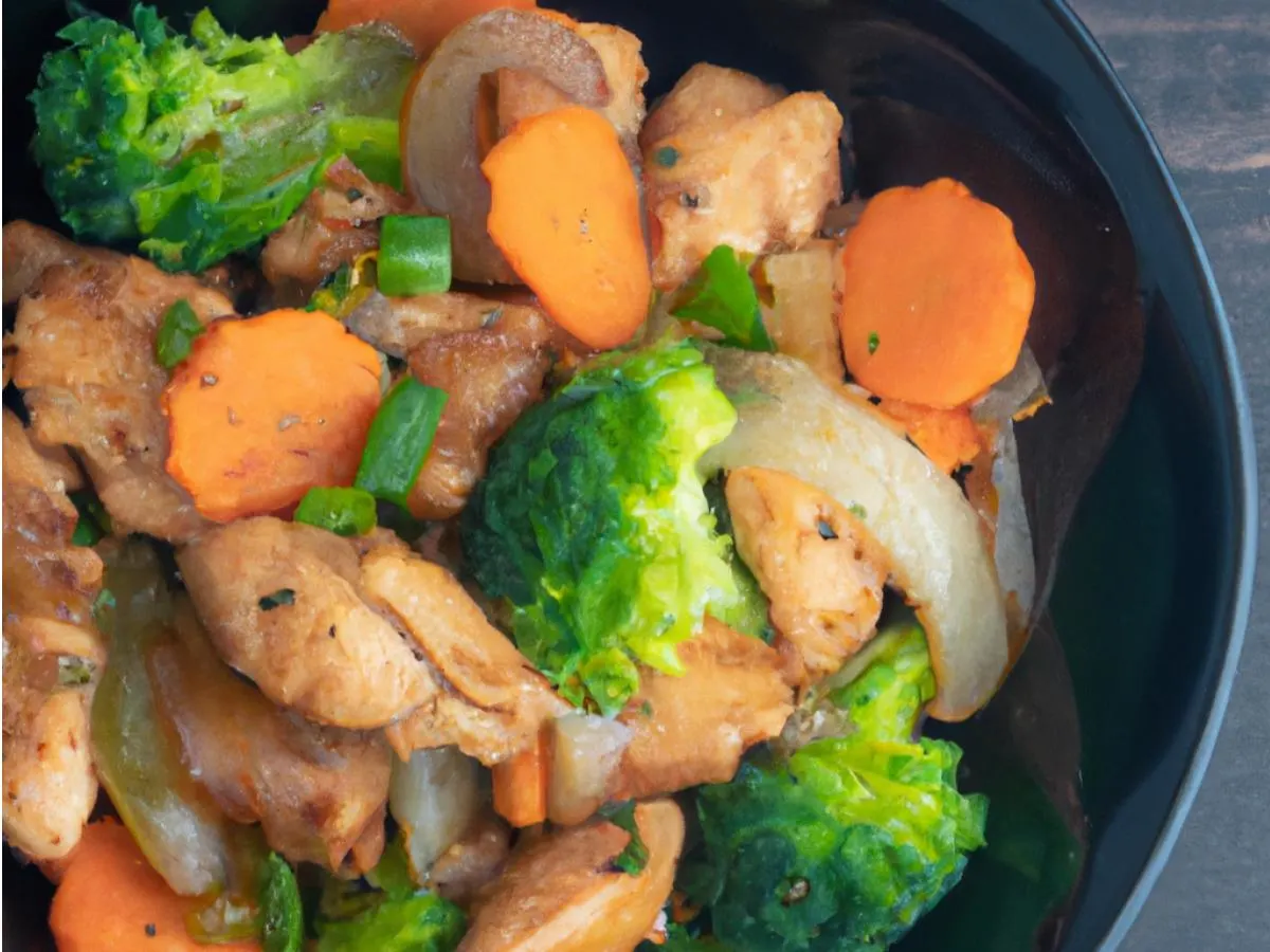 Gluten Free Teriyaki Chicken with Steamed Vegetables