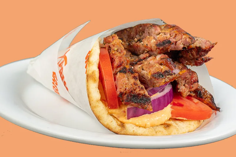 Gluten Free - Greek Sausage Pita Wraps with Tzatziki Sauce Gluten Free - Greek Sausage Pita Wraps with Tzatziki Sauce