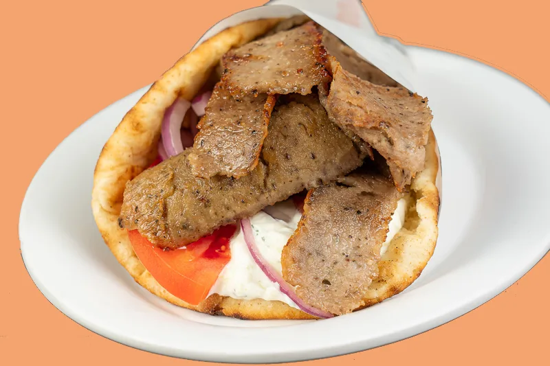 Gluten Free - Gyro Meat Pita Wraps with Vinaigrette Gluten Free - Gyro Meat Pita Wraps with Vinaigrette