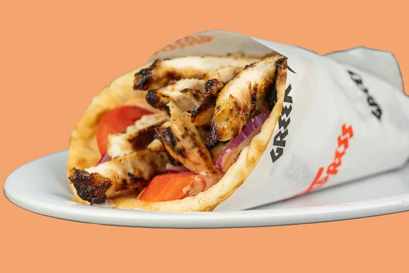 Gluten Free - Grilled Chicken Pita Wraps with Vinaigrette Gluten Free - Grilled Chicken Pita Wraps with Vinaigrette