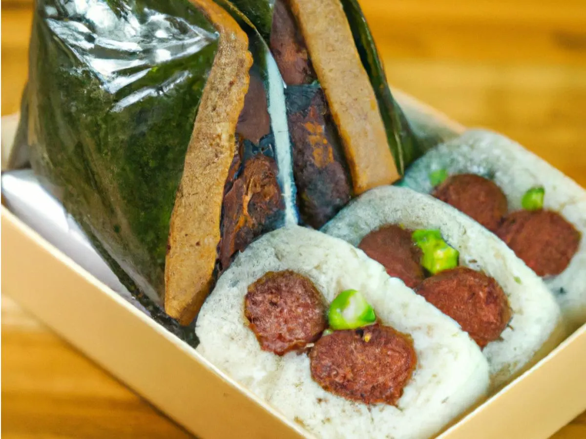 Longanisa Musubi & Miso Tofu Musubi Box Longanisa Musubi & Miso Tofu Musubi Box