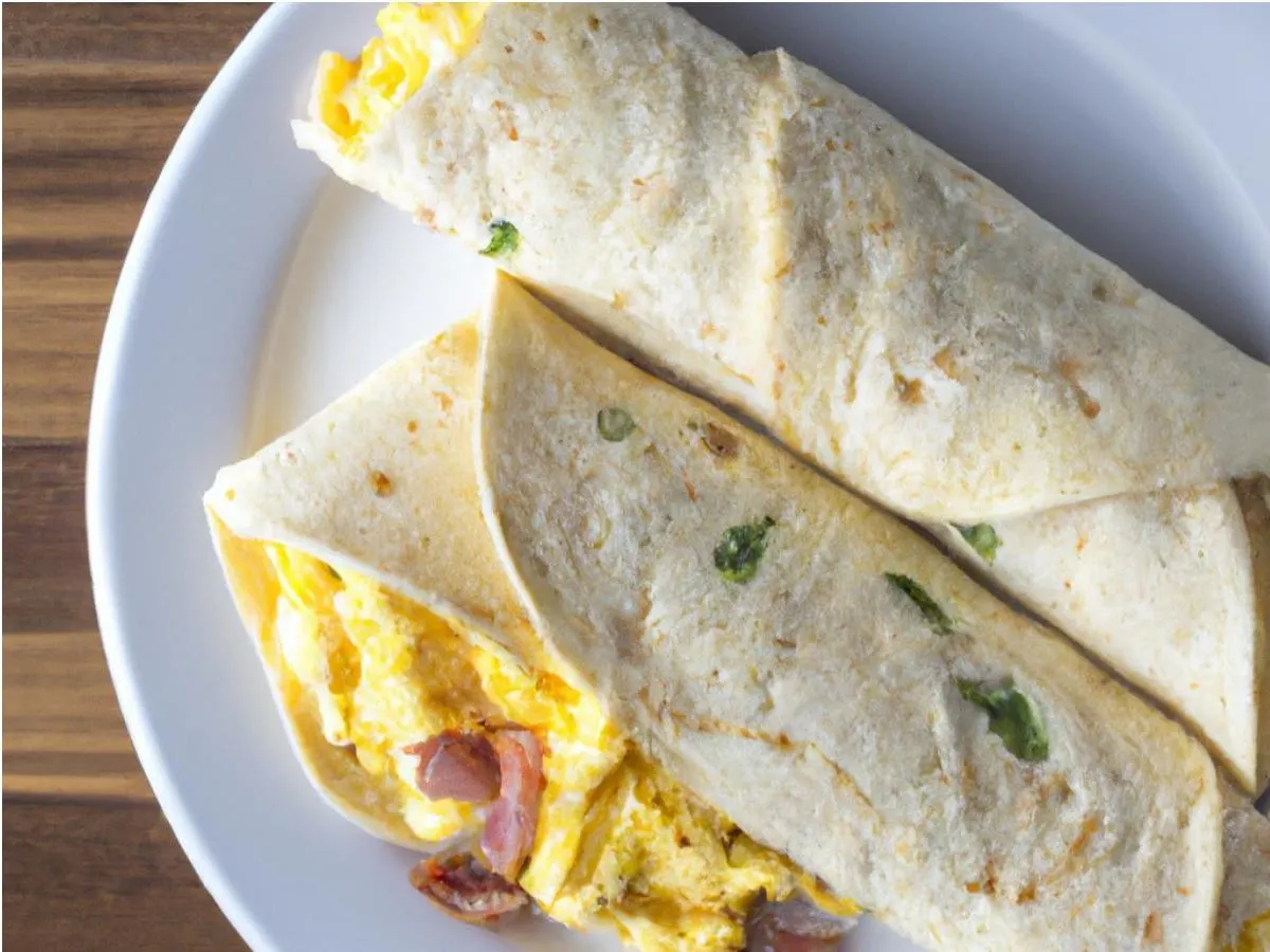 Bacon, Egg, and Cheese Breakfast Burrito
