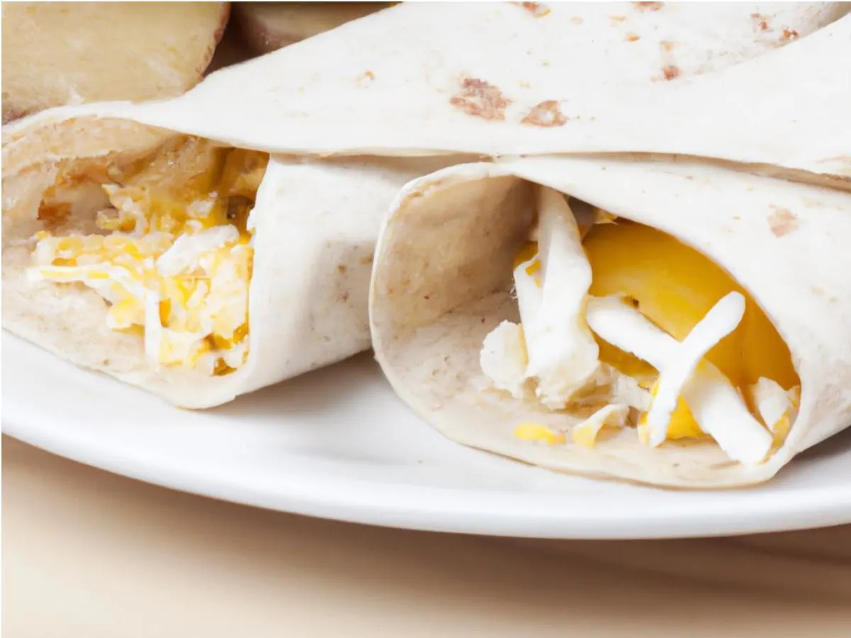 Potato, Egg, and Cheese Breakfast Burrito