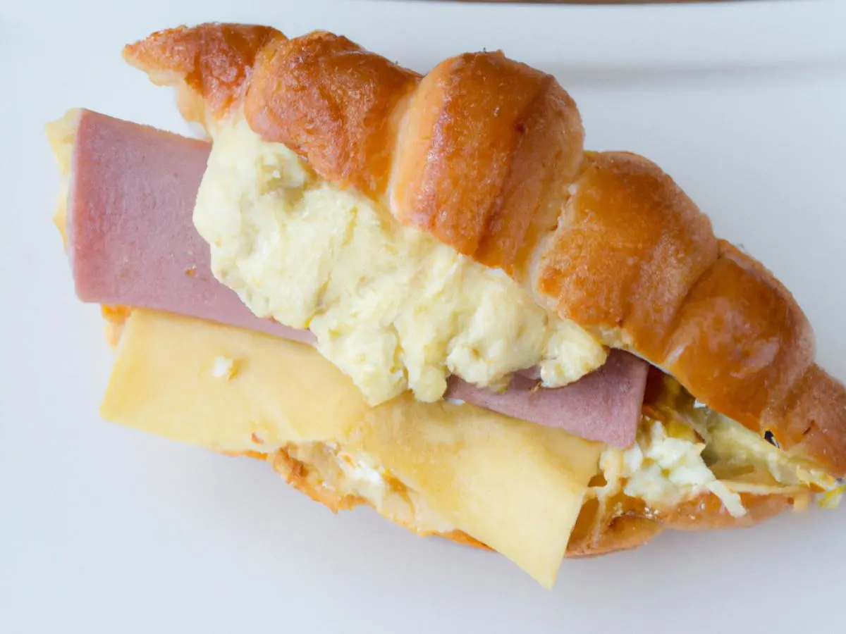 Ham, Egg and Swiss Croissant Ham, Egg and Swiss Croissant