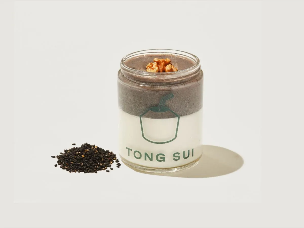 Black Sesame Coconut Pudding Black Sesame Coconut Pudding