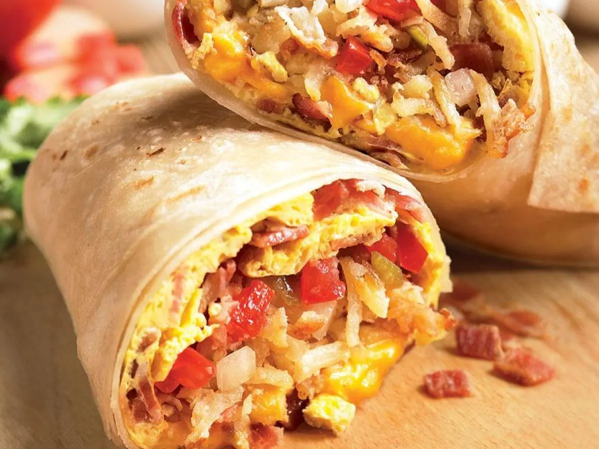 Bacon Breakfast Burrito Bacon Breakfast Burrito