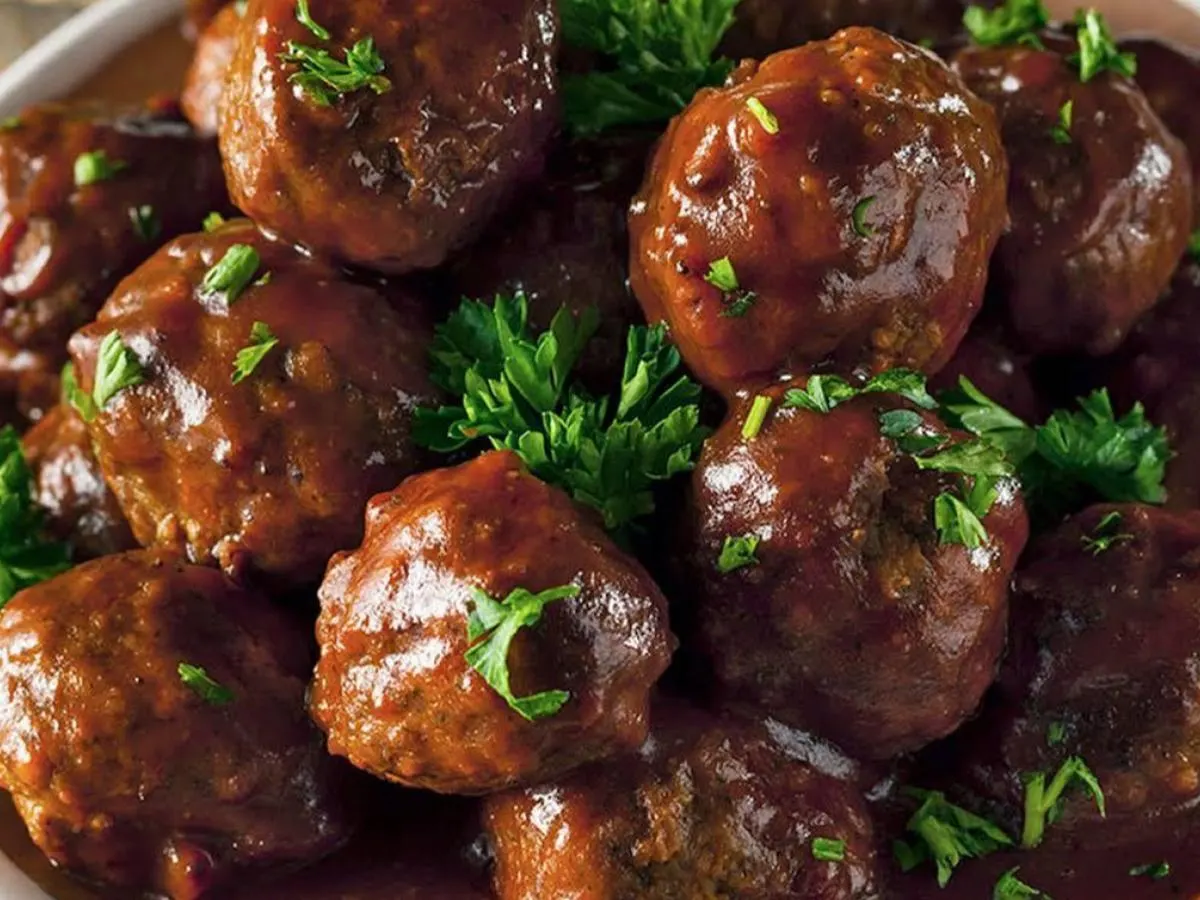 Ancho Chili BBQ Beef Meatballs Ancho Chili BBQ Beef Meatballs