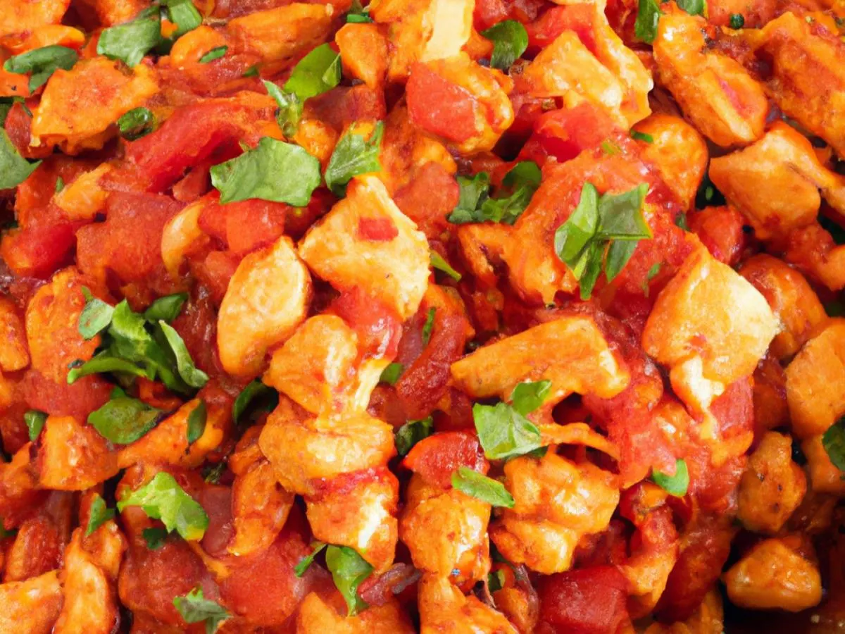 Paprika Diced Chicken Paprika Diced Chicken