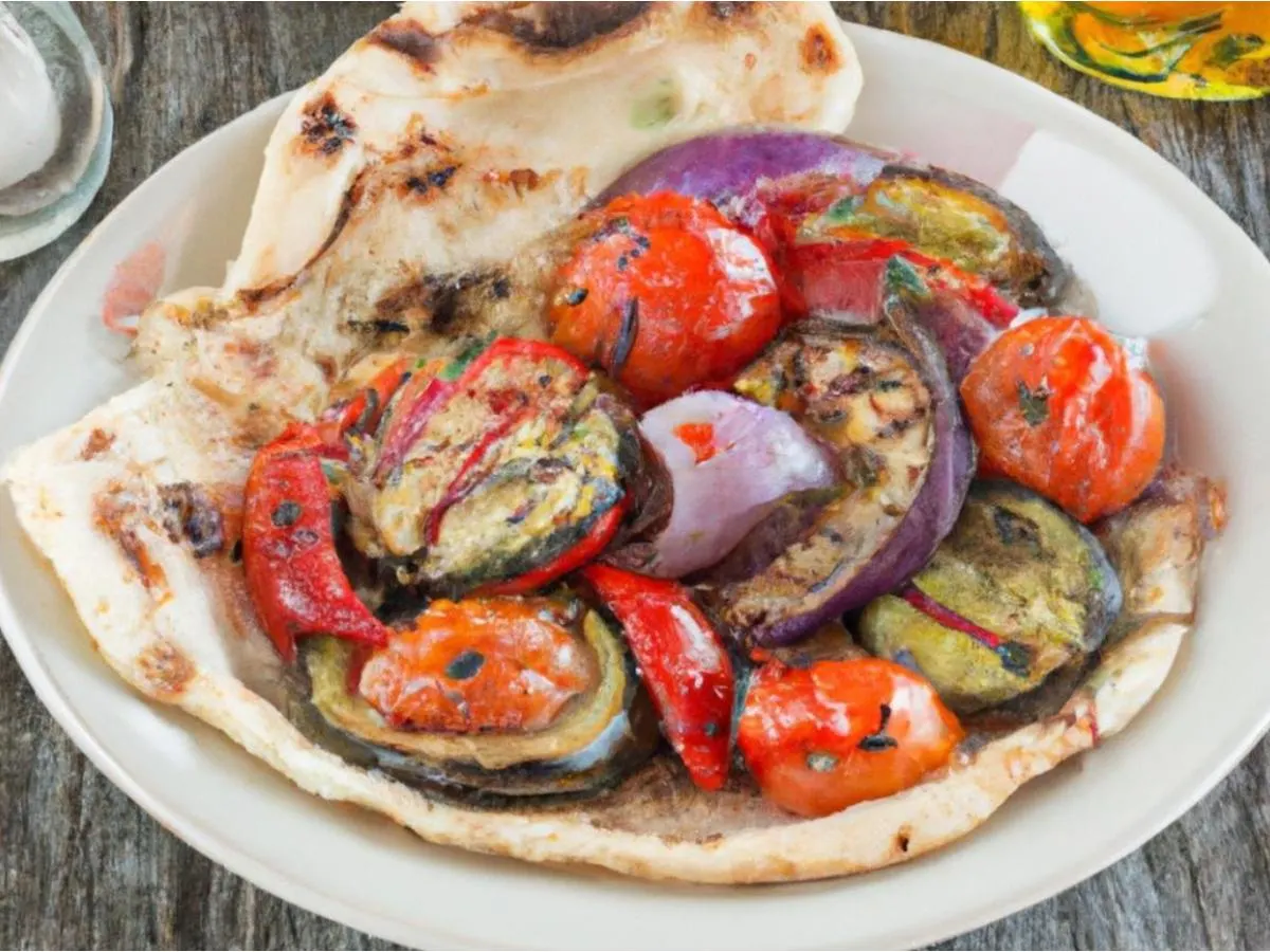 Eggplant Ikra and Pita