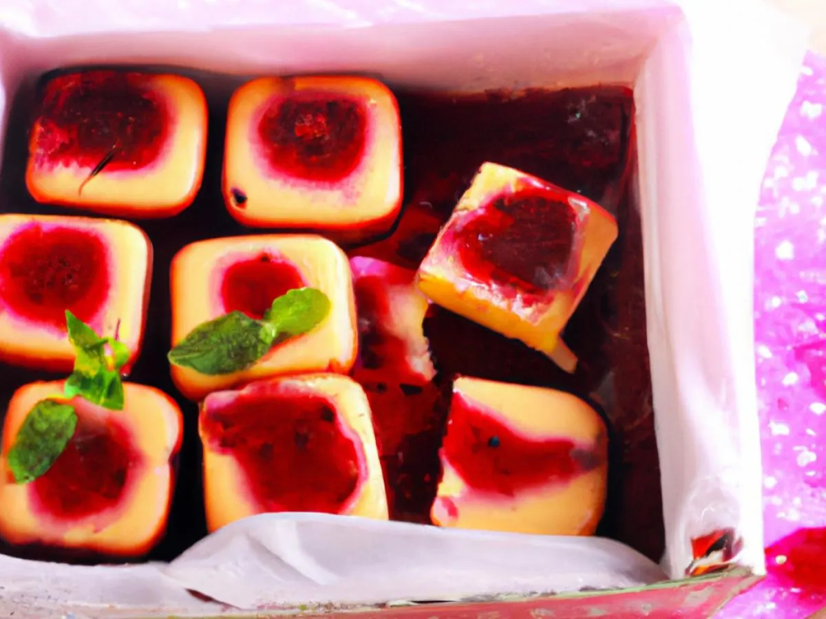 Marbled Cheese Cake Bites with Berry Compote (Boxed) Marbled Cheese Cake Bites with Berry Compote (Boxed)