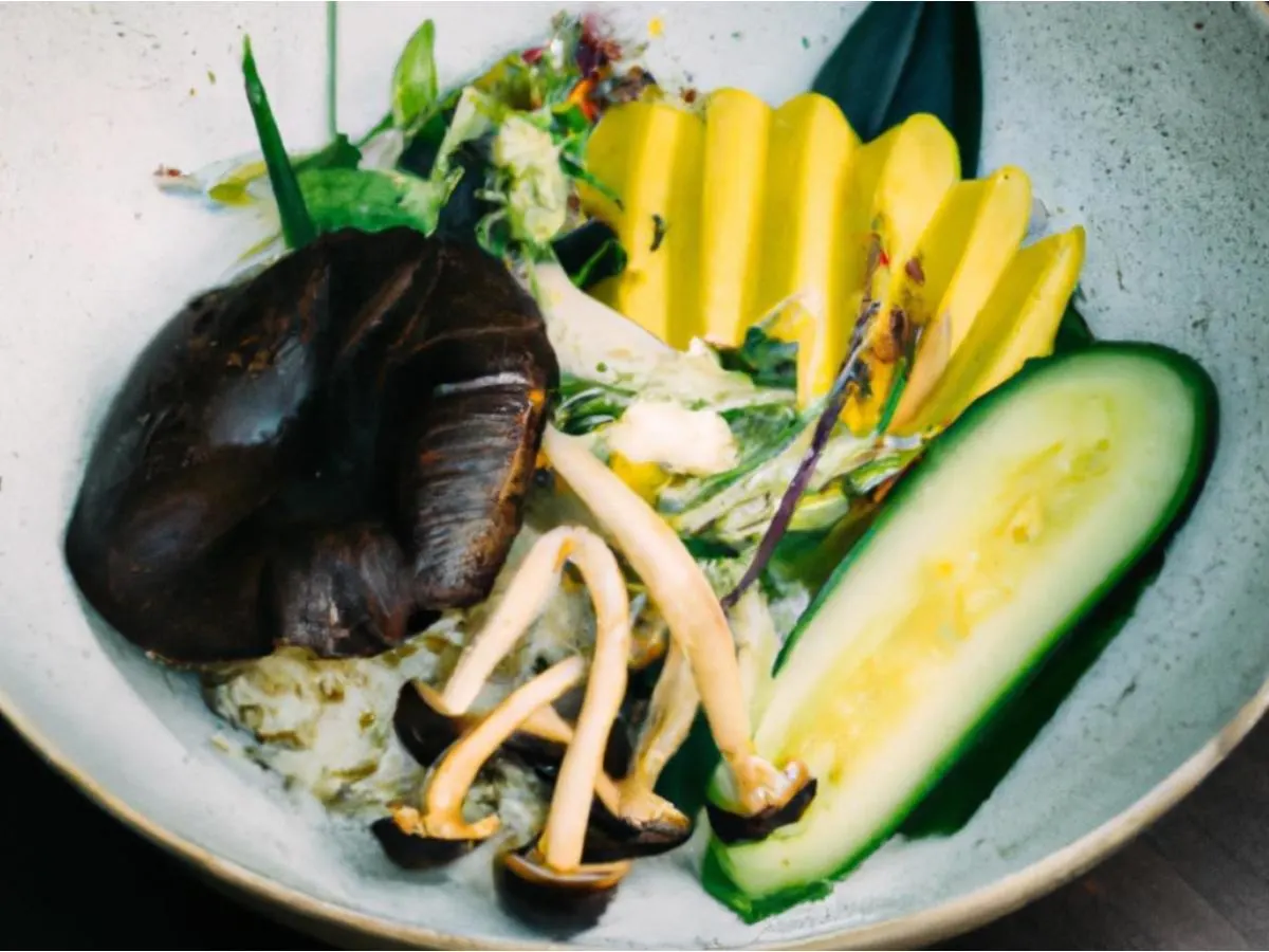 Vegan Portobello Poke Bowl with Apple Vegan Vinaigrette Vegan Portobello Poke Bowl with Apple Vegan Vinaigrette