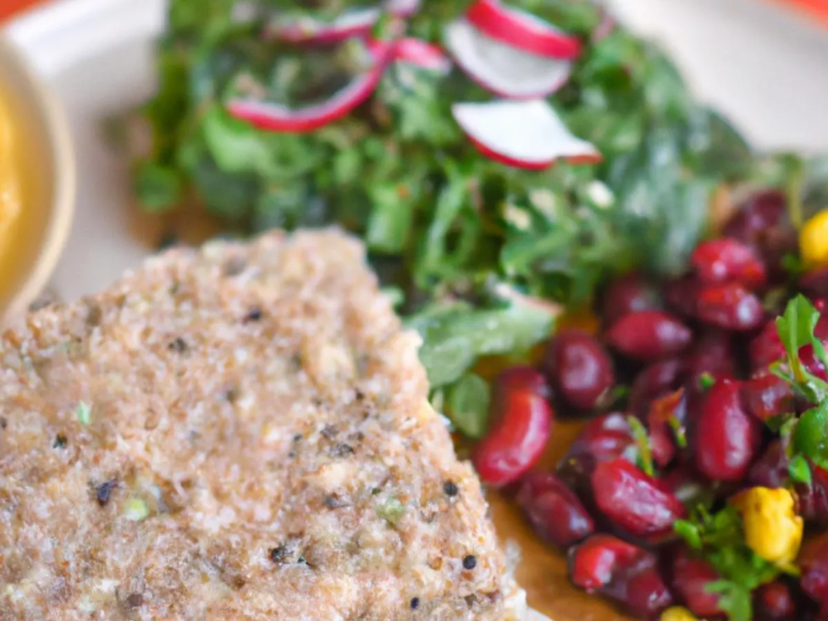 Vegan Quinoa – Bean Entrée with Causa and Ensalada De Destino Vegan Quinoa – Bean Entrée with Causa and Ensalada De Destino