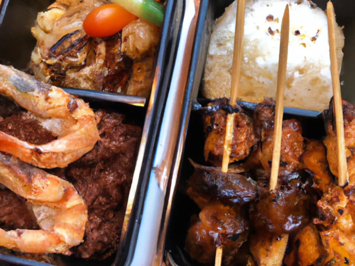 Garlic Prawns |BBQ Chicken Skewers |Adobo Rice |Tamarind Vegetable Stir Fry Garlic Prawns |BBQ Chicken Skewers |Adobo Rice |Tamarind Vegetable Stir Fry