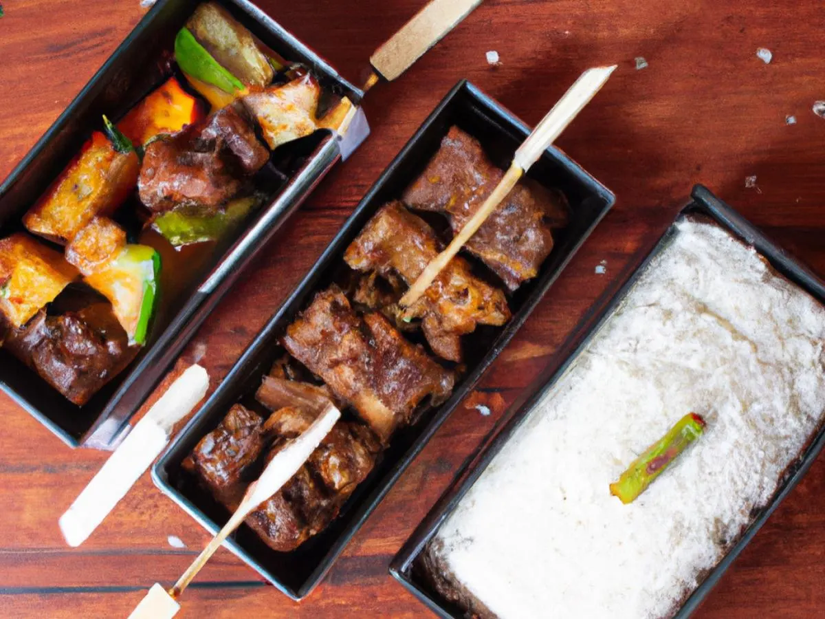Beef Kaldereta |BBQ Chicken Skewers |White Rice |Tamarind Vegetable Stir Fry Beef Kaldereta |BBQ Chicken Skewers |White Rice |Tamarind Vegetable Stir Fry