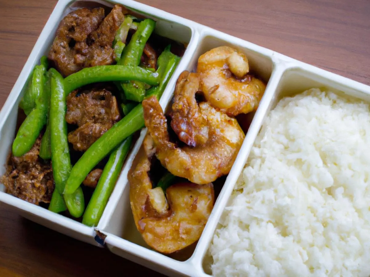 Pork Adobo |Garlic Shrimp |White Rice |Chili Green Beans Pork Adobo |Garlic Shrimp |White Rice |Chili Green Beans