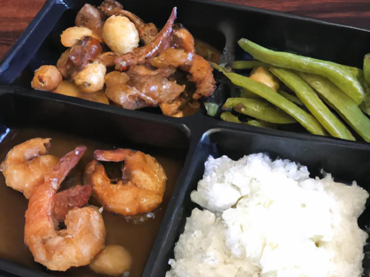 Chicken Adobo |Garlic Shrimp |Garlic Rice |Chili Green Beans Chicken Adobo |Garlic Shrimp |Garlic Rice |Chili Green Beans