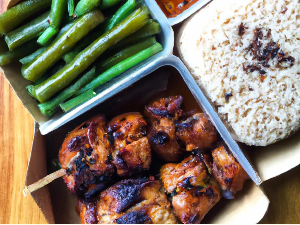 Chicken Adobo |BBQ Chicken Skewers |Garlic Rice |Chili Green Beans Chicken Adobo |BBQ Chicken Skewers |Garlic Rice |Chili Green Beans