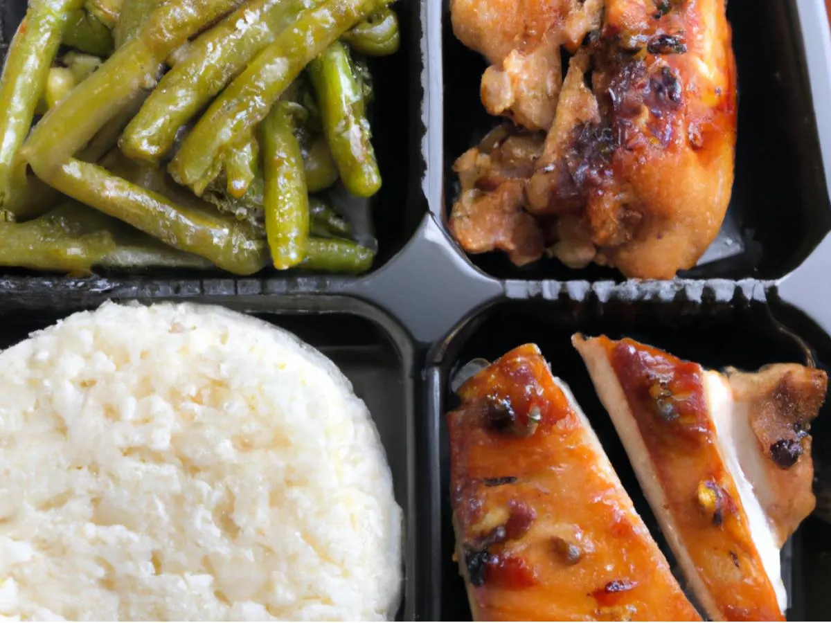 Chicken Adobo |Chicken Inasal |White Rice |Chili Green Beans Chicken Adobo |Chicken Inasal |White Rice |Chili Green Beans