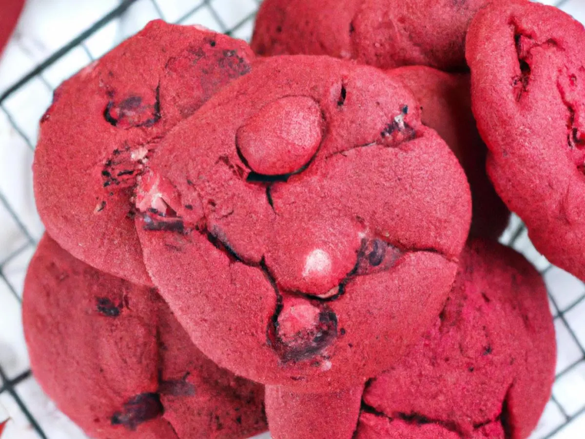 Red Velvet Chocolate Chip Cookies
