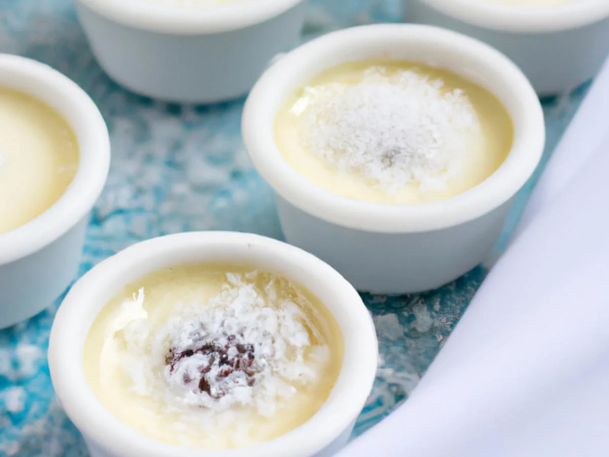 Vegan Coconut Panna Cotta Cups