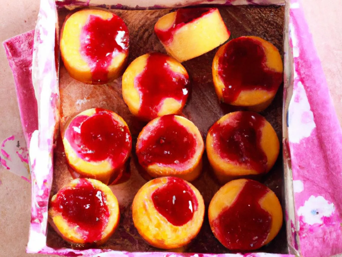 Marbled Cheese Cake Bites with Berry Compote (Boxed)