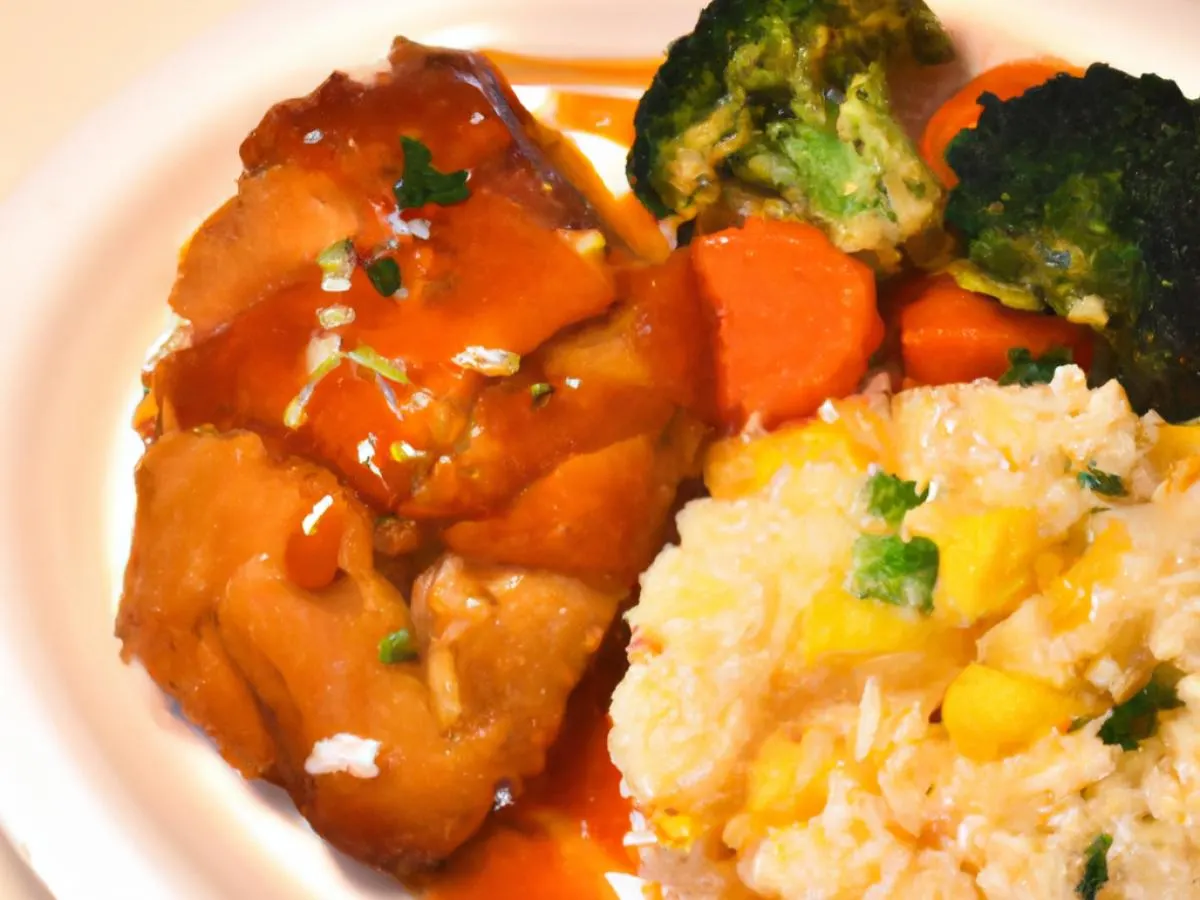 Orange Chicken With Fried Rice and Veggies Orange Chicken With Fried Rice and Veggies