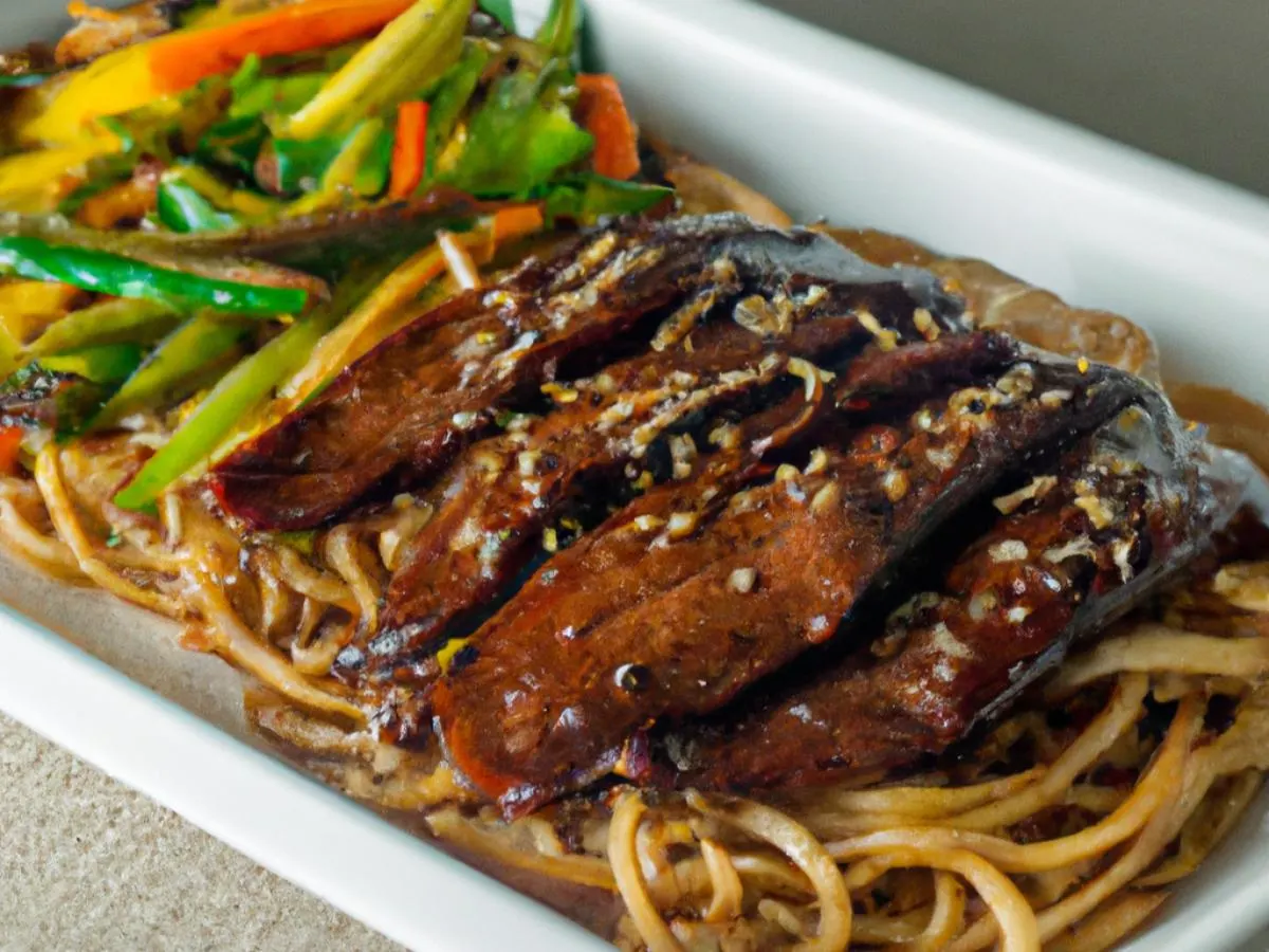 Steak Teriyaki With Yakisoba Noodles and Veggies Steak Teriyaki With Yakisoba Noodles and Veggies