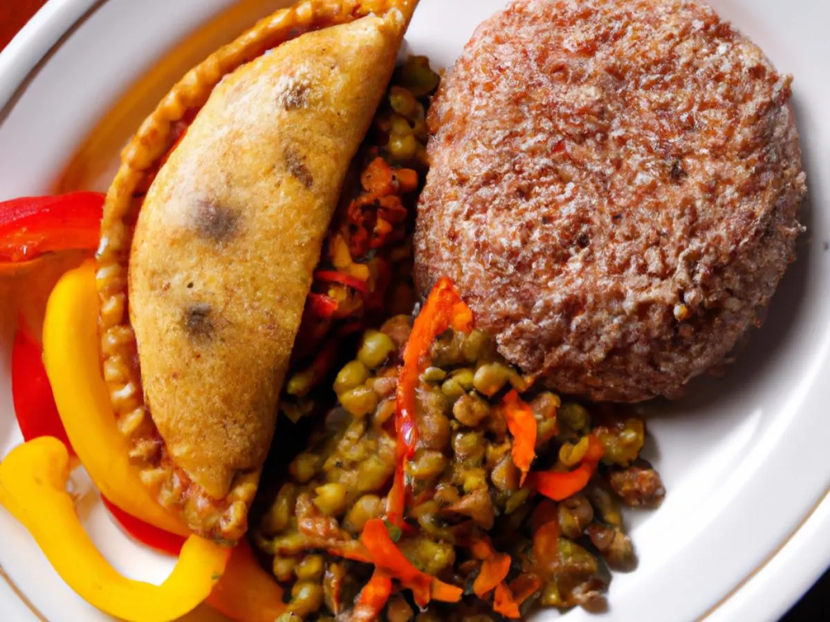 Jamaican Beef Patty Meal served with Rice & Beans and Steamed Cabbage Jamaican Beef Patty Meal served with Rice & Beans and Steamed Cabbage