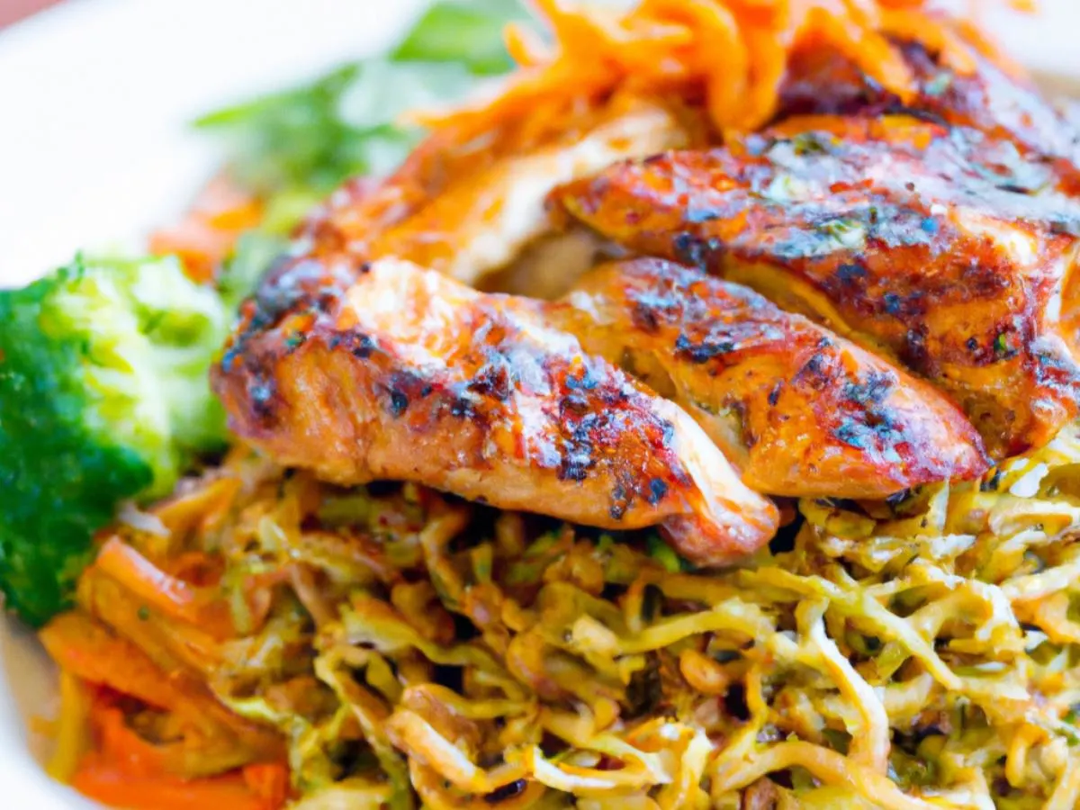 Spicy Chicken Teriyaki With Yakisoba Noodles and Veggies Spicy Chicken Teriyaki With Yakisoba Noodles and Veggies