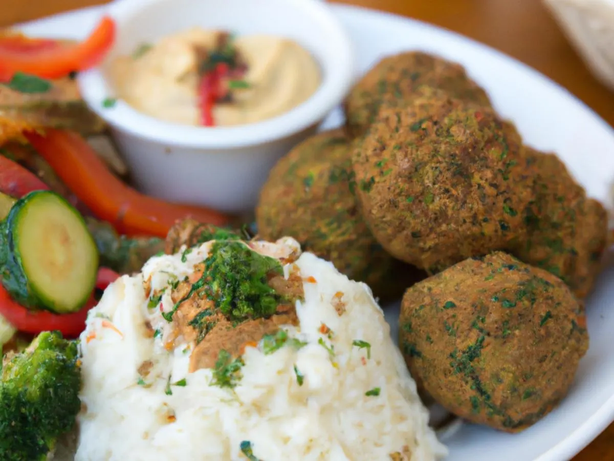 Gluten- Free Falafel Plate Gluten- Free Falafel Plate