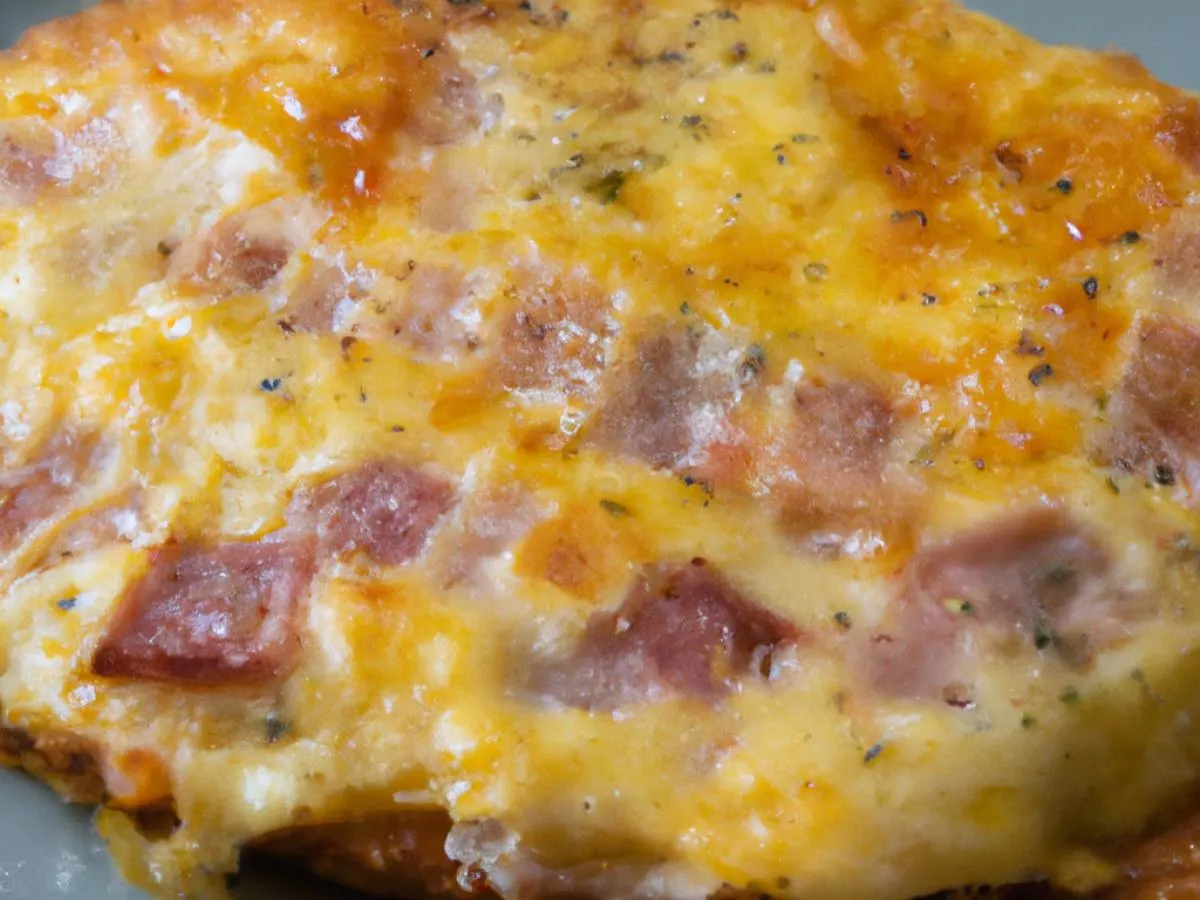Country Ham and Cheddar Frittata Country Ham and Cheddar Frittata