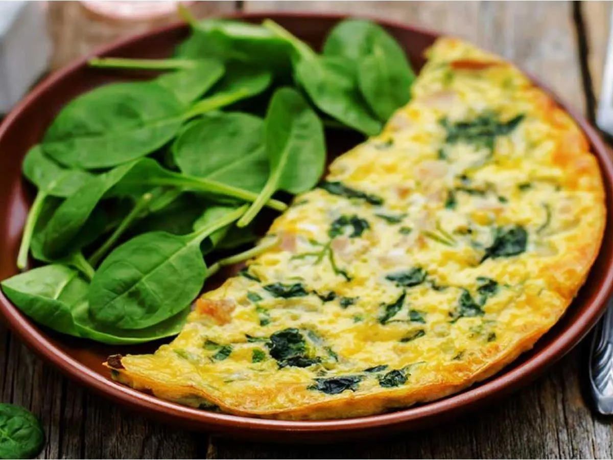 Spinach Omelette Spinach Omelette