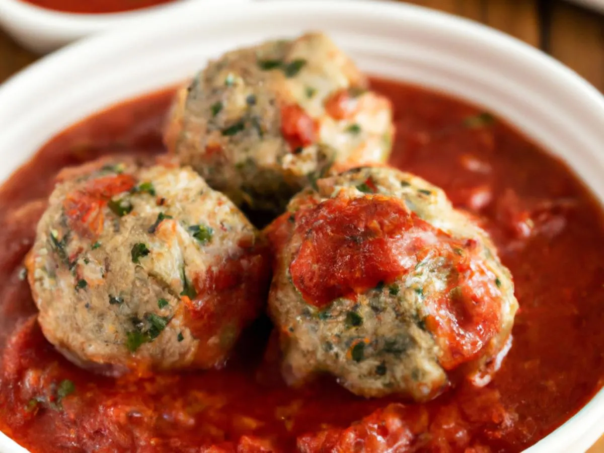 Turkey Meatballs with Homemade Marinara Sauce Turkey Meatballs with Homemade Marinara Sauce