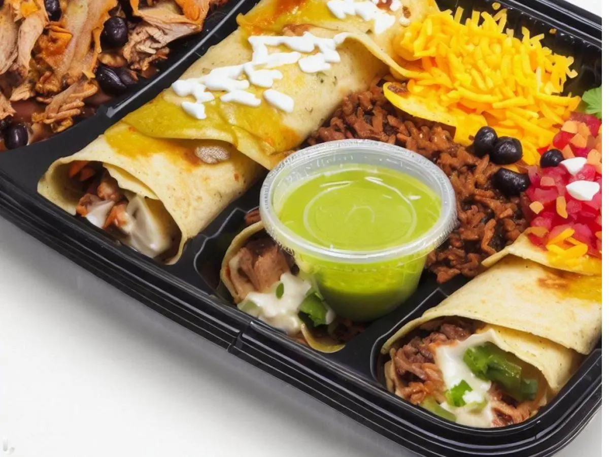 Pulled Pork Carnitas Enchiladas Boxed Meal Pulled Pork Carnitas Enchiladas Boxed Meal